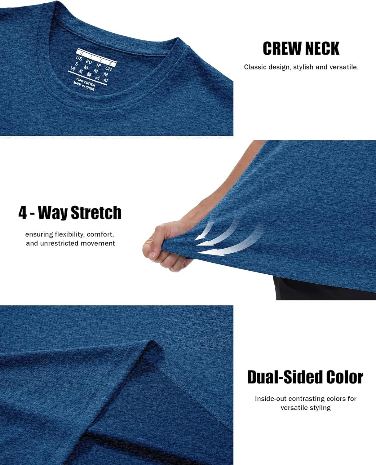 MAGCOMSEN Men's Short Sleeve Sun Protection Shirts Quick Dry Athletic T-Shirts Hiking Running Workout Gym Rash Guard