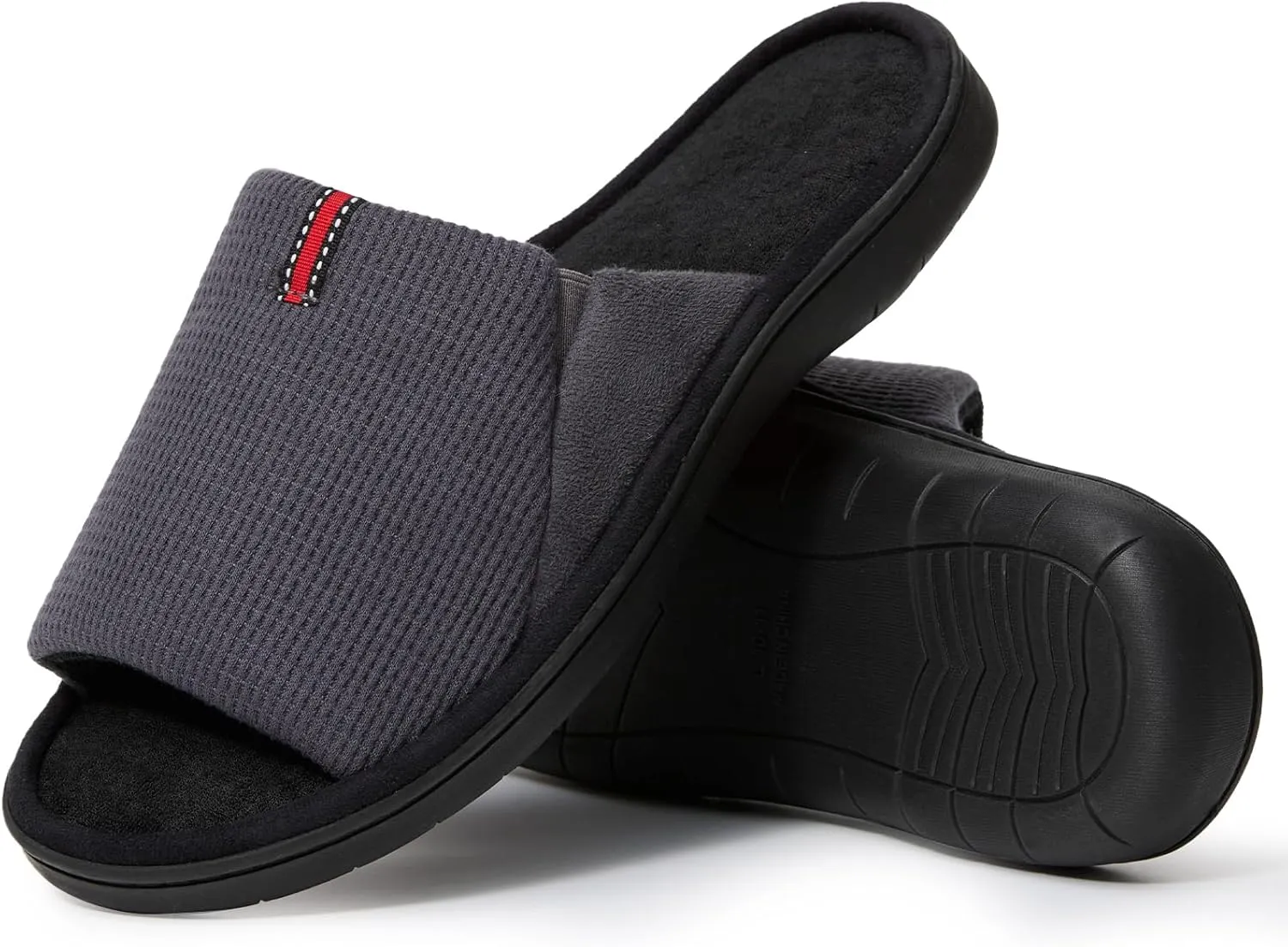 Magtoe Men's Slip-on Slippers Open Toe Home Non-Slip Home Slippers Memory Foam Slippers for Men