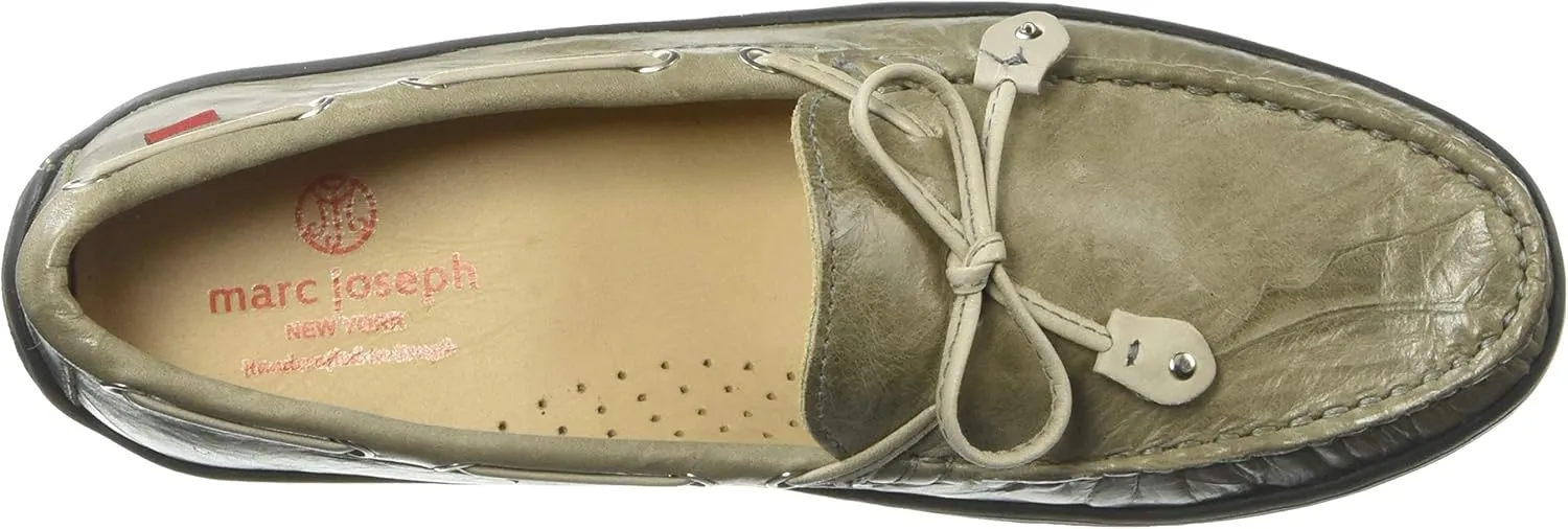 Marc Joseph New York Unisex-Child Casual Comfort Slip on Moccasin Tie-Bow Loafer Driving Style