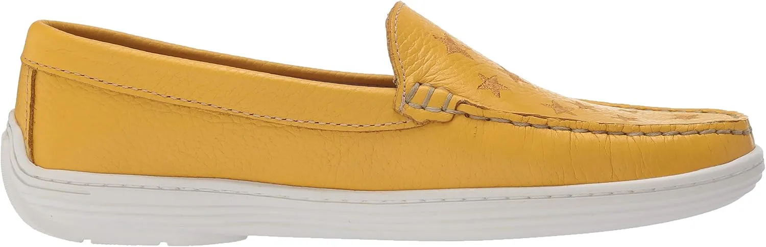 Marc Joseph New York Unisex-Child Leather Driver with Gold Star Detail Loafer