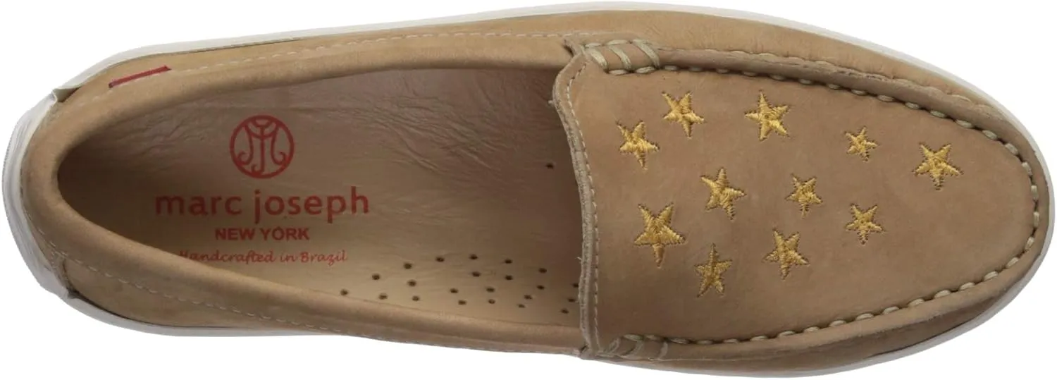 Marc Joseph New York Unisex-Child Leather Driver with Gold Star Detail Loafer