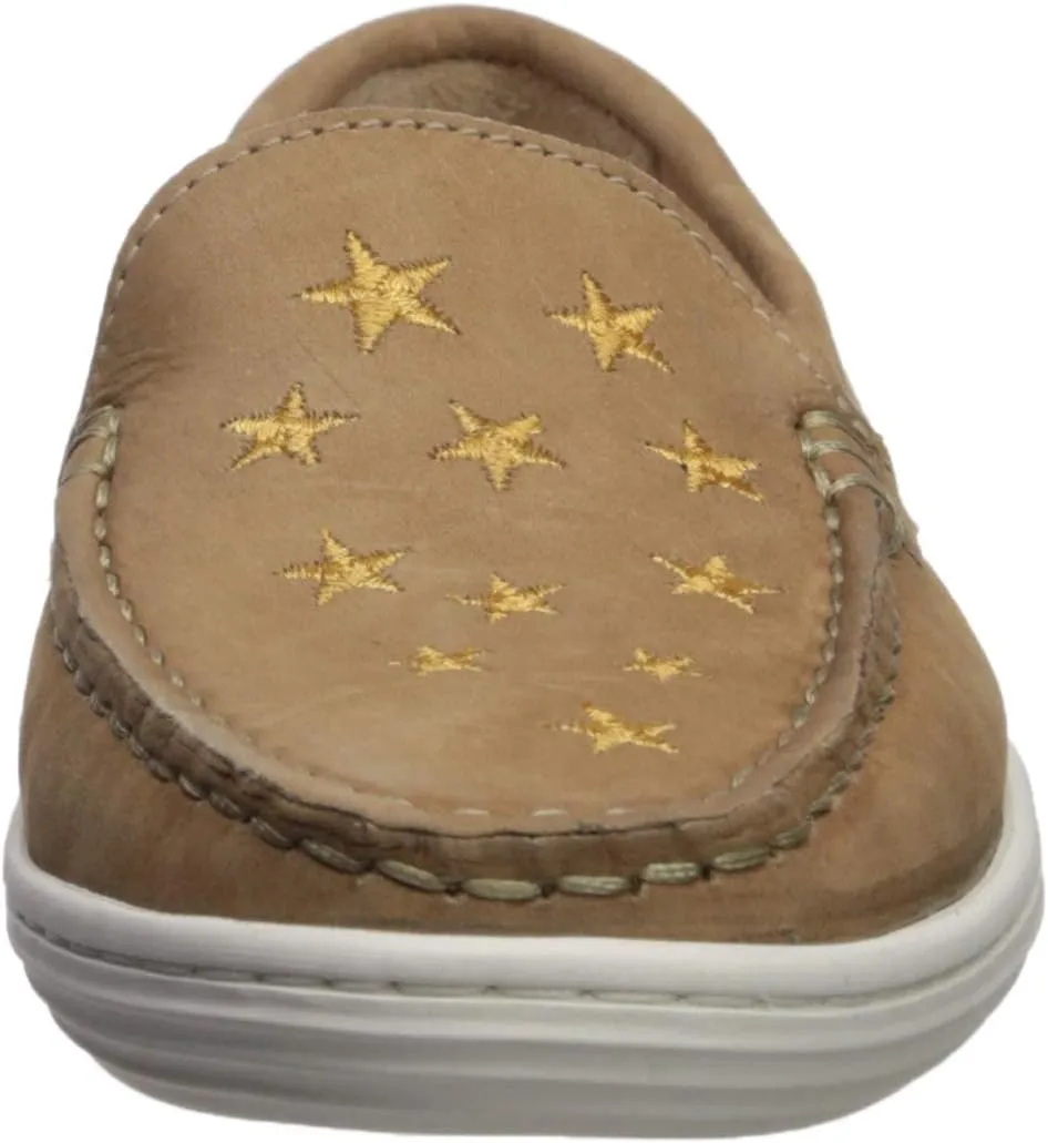 Marc Joseph New York Unisex-Child Leather Driver with Gold Star Detail Loafer