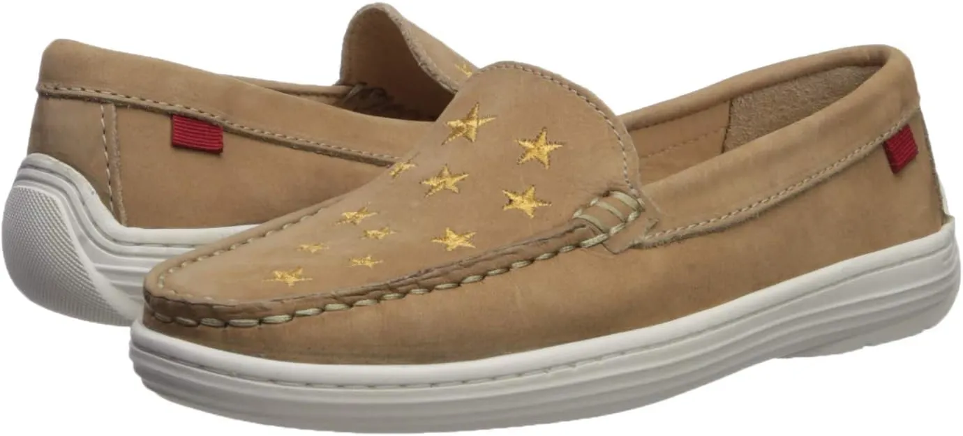 Marc Joseph New York Unisex-Child Leather Driver with Gold Star Detail Loafer
