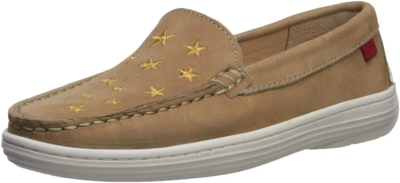 Marc Joseph New York Unisex-Child Leather Driver with Gold Star Detail Loafer