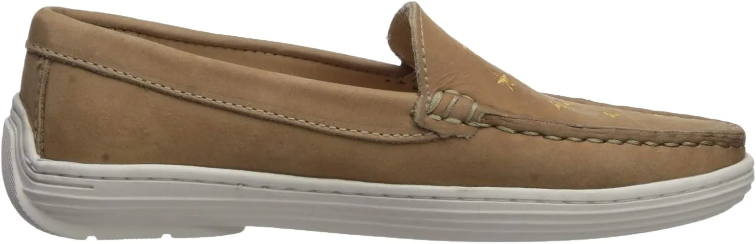 Marc Joseph New York Unisex-Child Leather Driver with Gold Star Detail Loafer