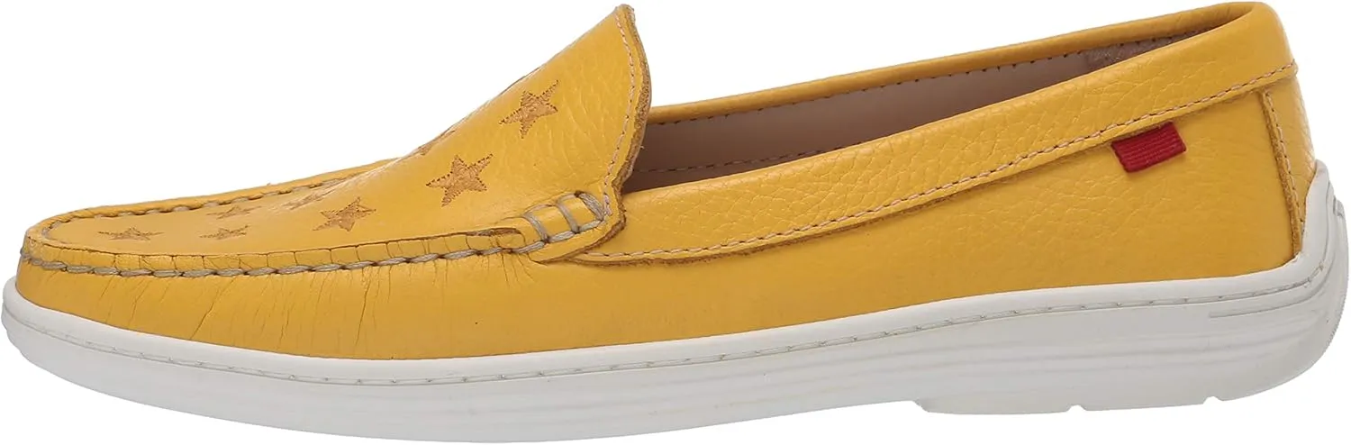 Marc Joseph New York Unisex-Child Leather Driver with Gold Star Detail Loafer