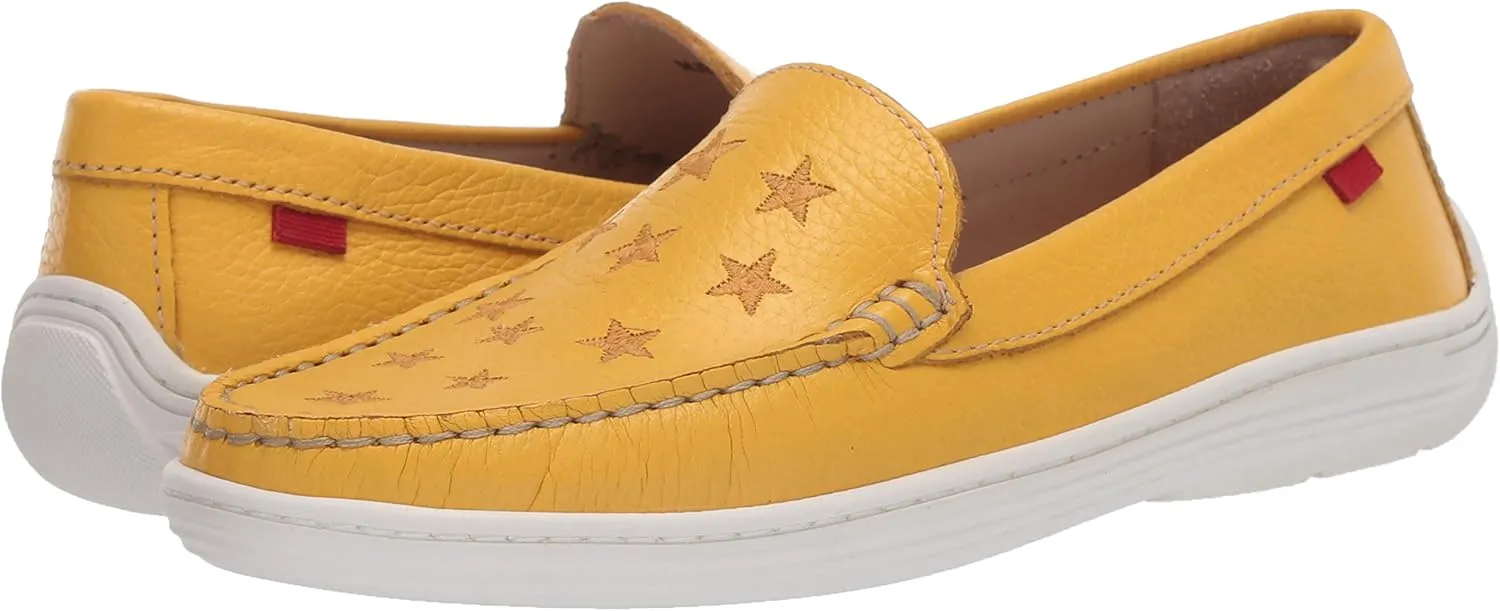 Marc Joseph New York Unisex-Child Leather Driver with Gold Star Detail Loafer