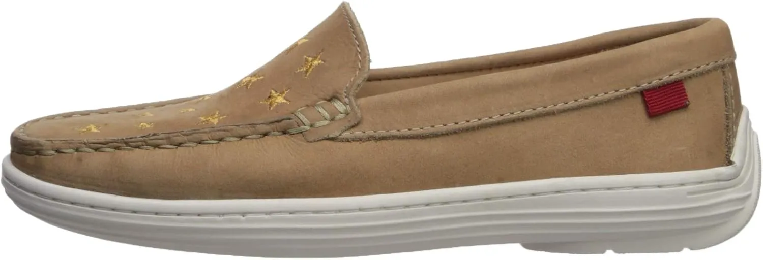 Marc Joseph New York Unisex-Child Leather Driver with Gold Star Detail Loafer