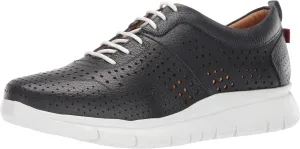 Marc Joseph New York Womens Leather Grand Central Extra Lightweight Sneaker Loafer, Navy Grainy, 5.5