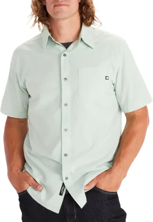 MARMOT Men's Aerobora Short Sleeve Button-Down Shirt - Lightweight, Packable, Quick-Drying UPF Protection
