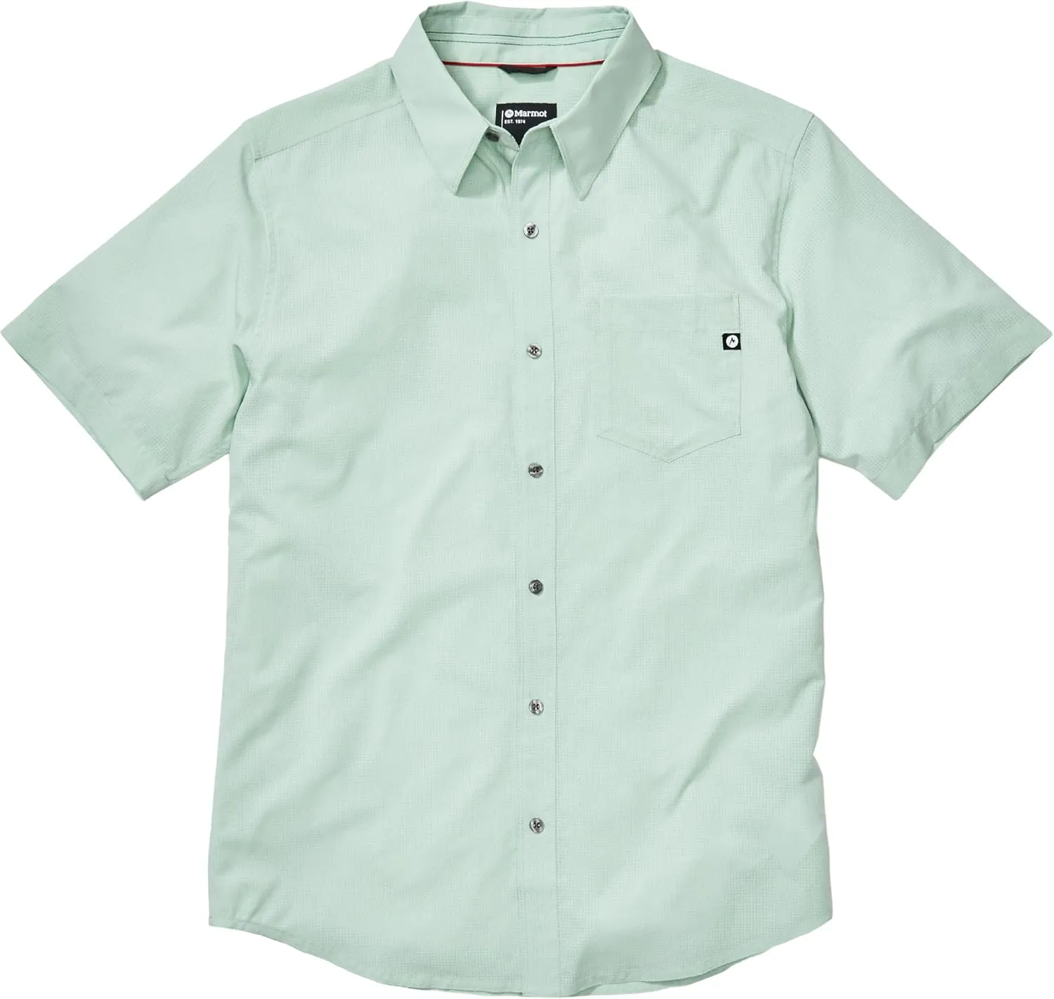 MARMOT Men's Aerobora Short Sleeve Button-Down Shirt - Lightweight, Packable, Quick-Drying UPF Protection