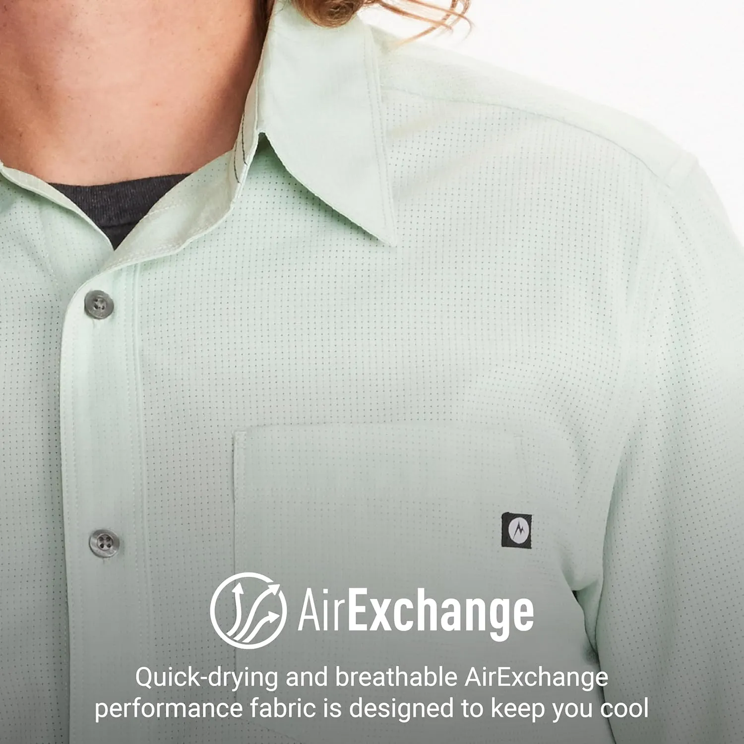 MARMOT Men's Aerobora Short Sleeve Button-Down Shirt - Lightweight, Packable, Quick-Drying UPF Protection