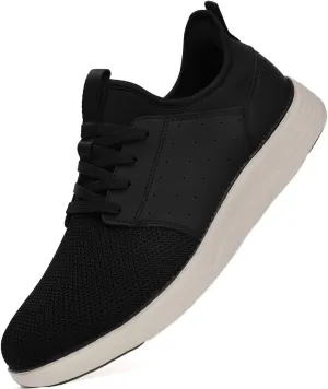 Men Casual Dress Shoes Hands Free Slip On Laceless Fashion Sneakers Lightweight Breathable Walking Shoes Gym Tennis Athletic