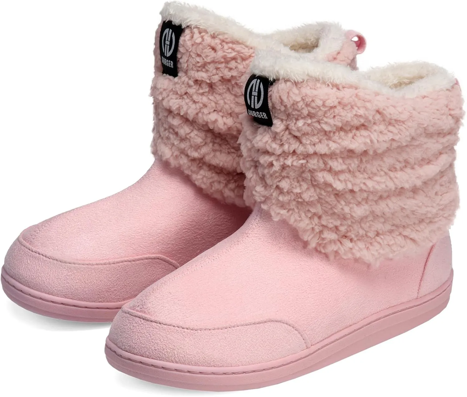 Men Women Slipper Boots Winter Indoor Outdoor Bootie Slippers Plush Fleece Memory Foam House Shoes