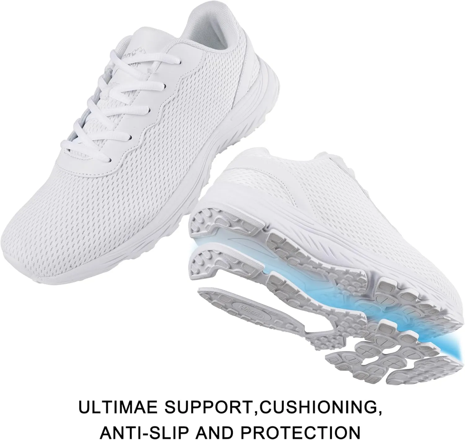 Men Women Wide Fit Sneakers Fahion Lightweight Running Shoes Cushioned Workout Shoes