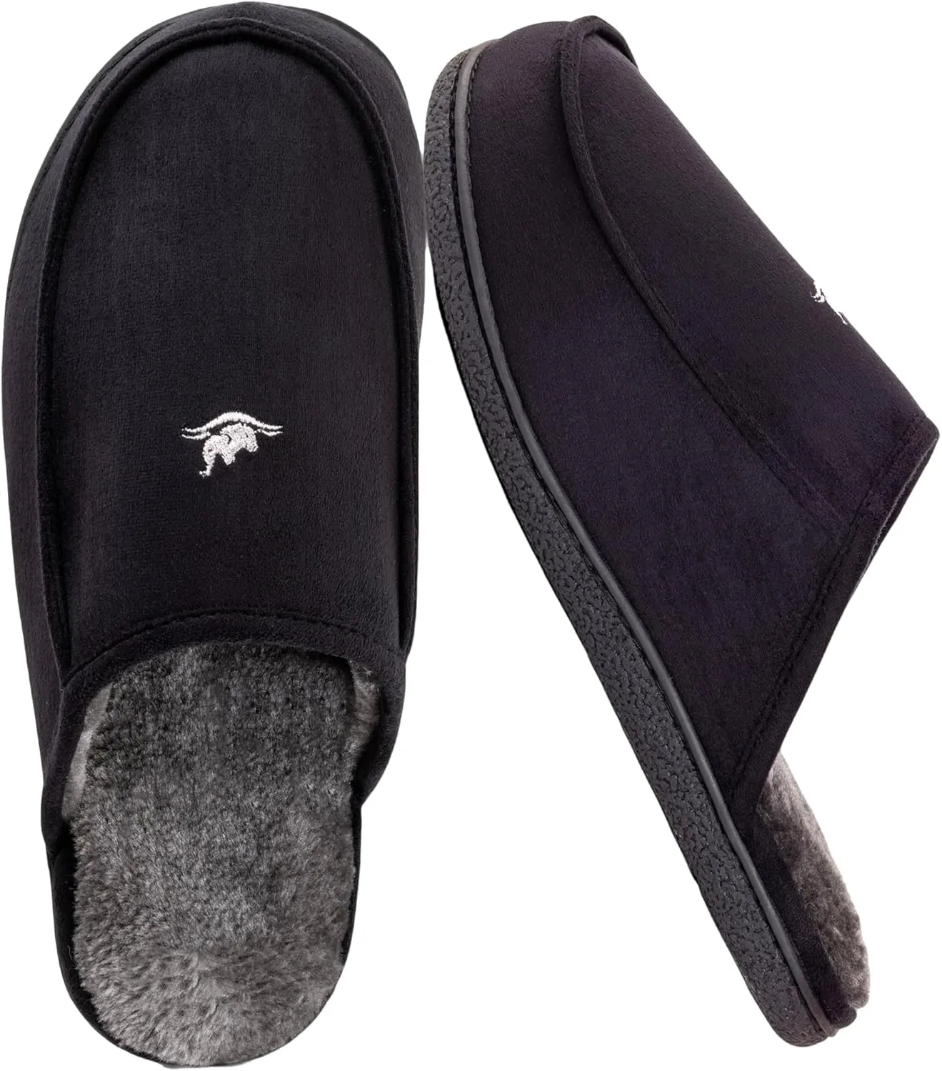 Men's 80D High Density Memory Foam House Slippers, Indoor Outdoor Slip On Clog House Shoes