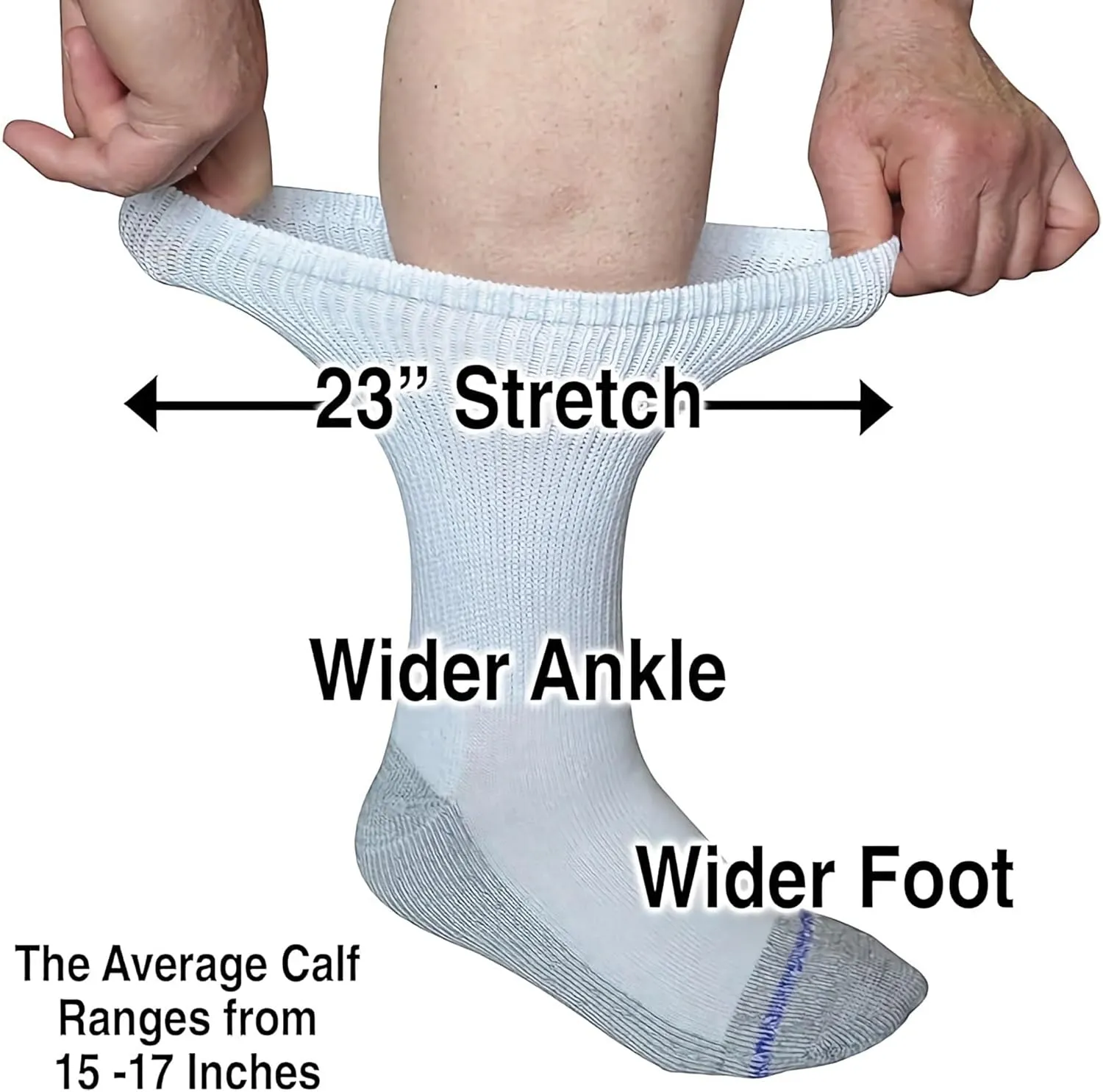 Men's and Women's Casual Crew Socks (Pack of 3) Made in USA! Cushioned Sole