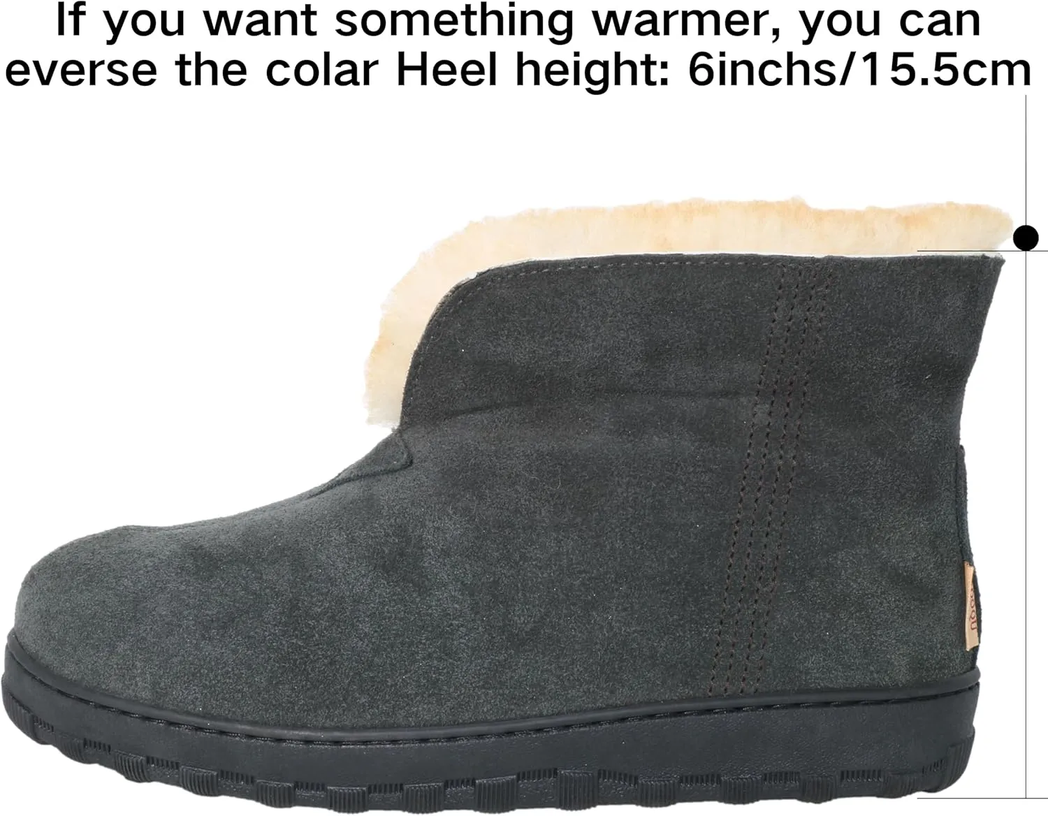 Men's Boot Indoor/Outdoor Memory Foam Alpine Camping Cozy Slipper House Shoe