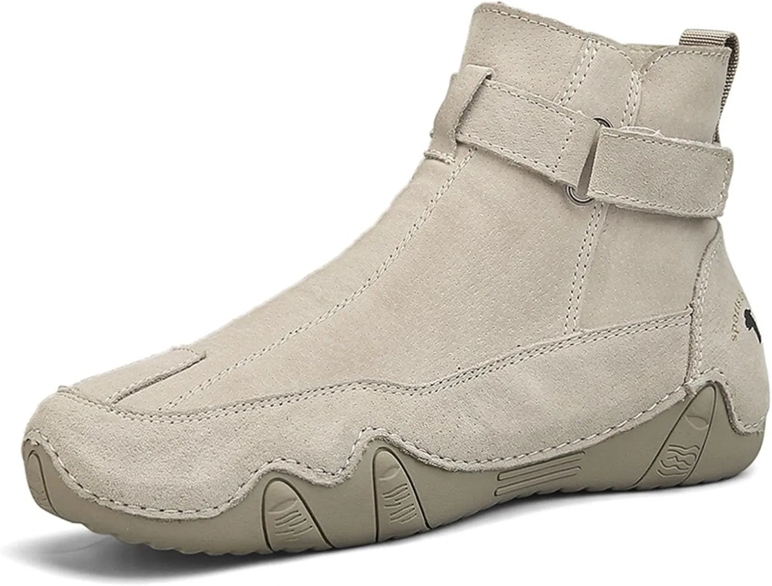 Men's Boots Autumn New Side Zipper High Top Men's Shoes Outdoor Casual Hand Sewn Preowned Men's Casual Shoes Size 15 Men's Sh