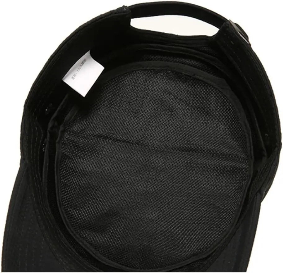 Men's Breathable Mesh Military Caps Cadet Army Cap Summer Flat Top Cap