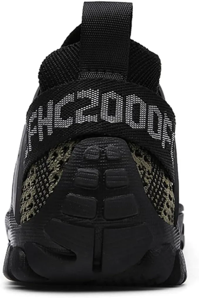 Men's Breathable Stretch Workout Shoes Lace Up Comfortable Light-Weight Shoe Breathable Diabetic Shoes for Men