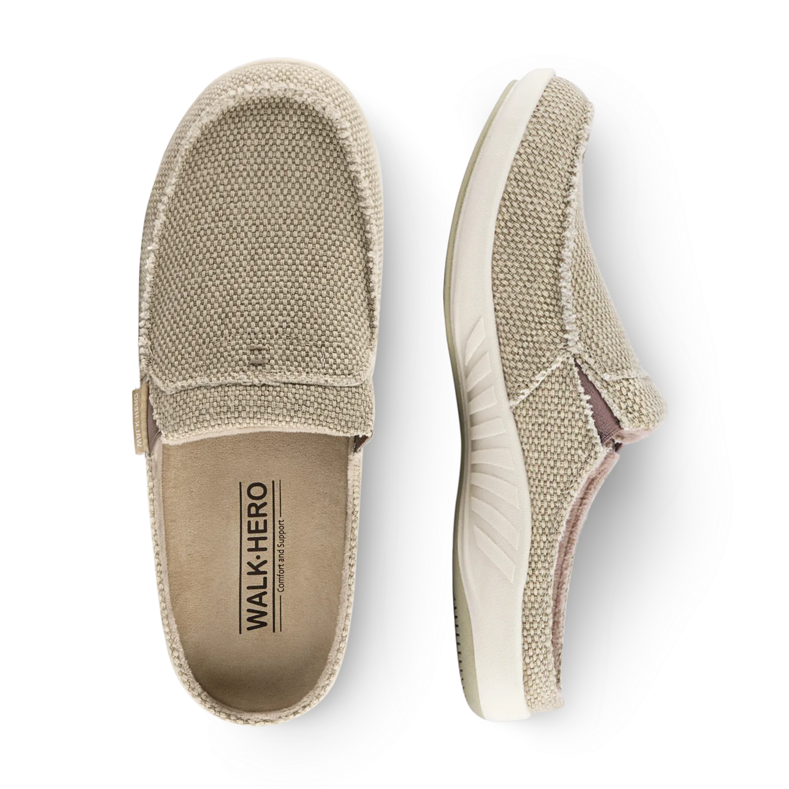 Men's Canvas Arch Support Slippers - Buy 1 Get 1 Free