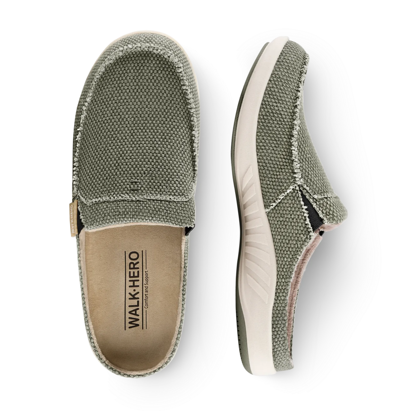 Men's Canvas Arch Support Slippers - Buy 1 Get 1 Free