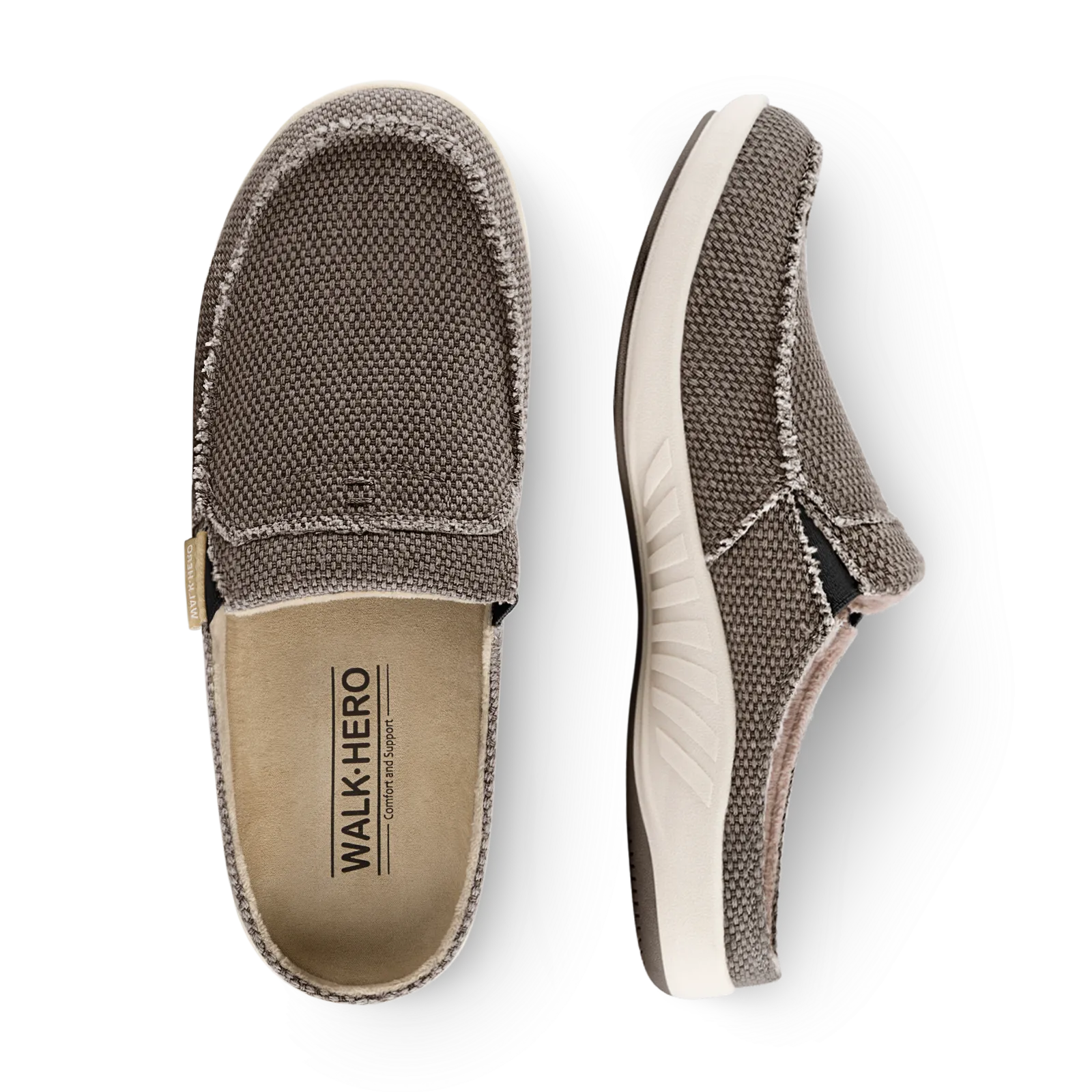 Men's Canvas Arch Support Slippers - Buy 1 Get 1 Free