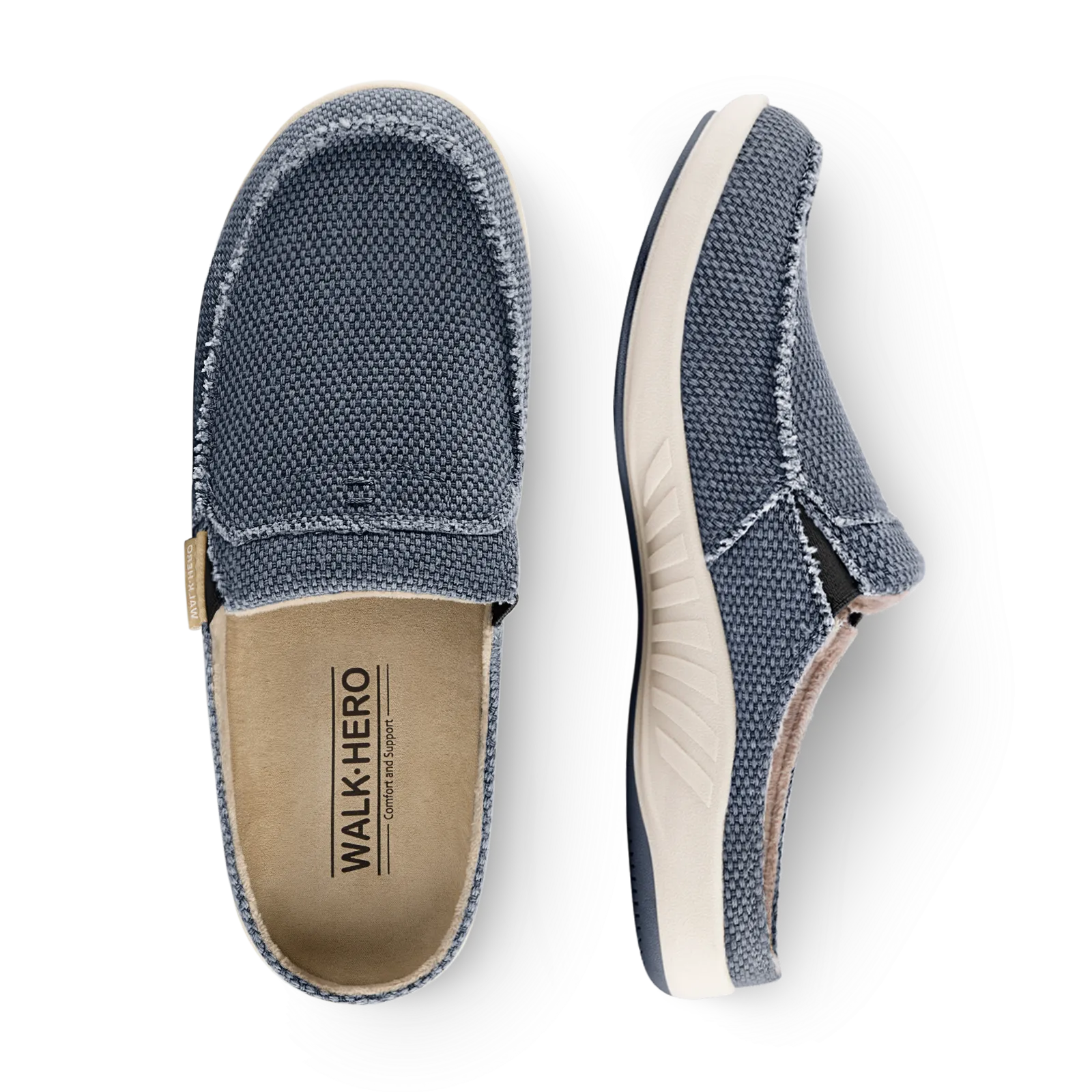 Men's Canvas Arch Support Slippers - Buy 1 Get 1 Free