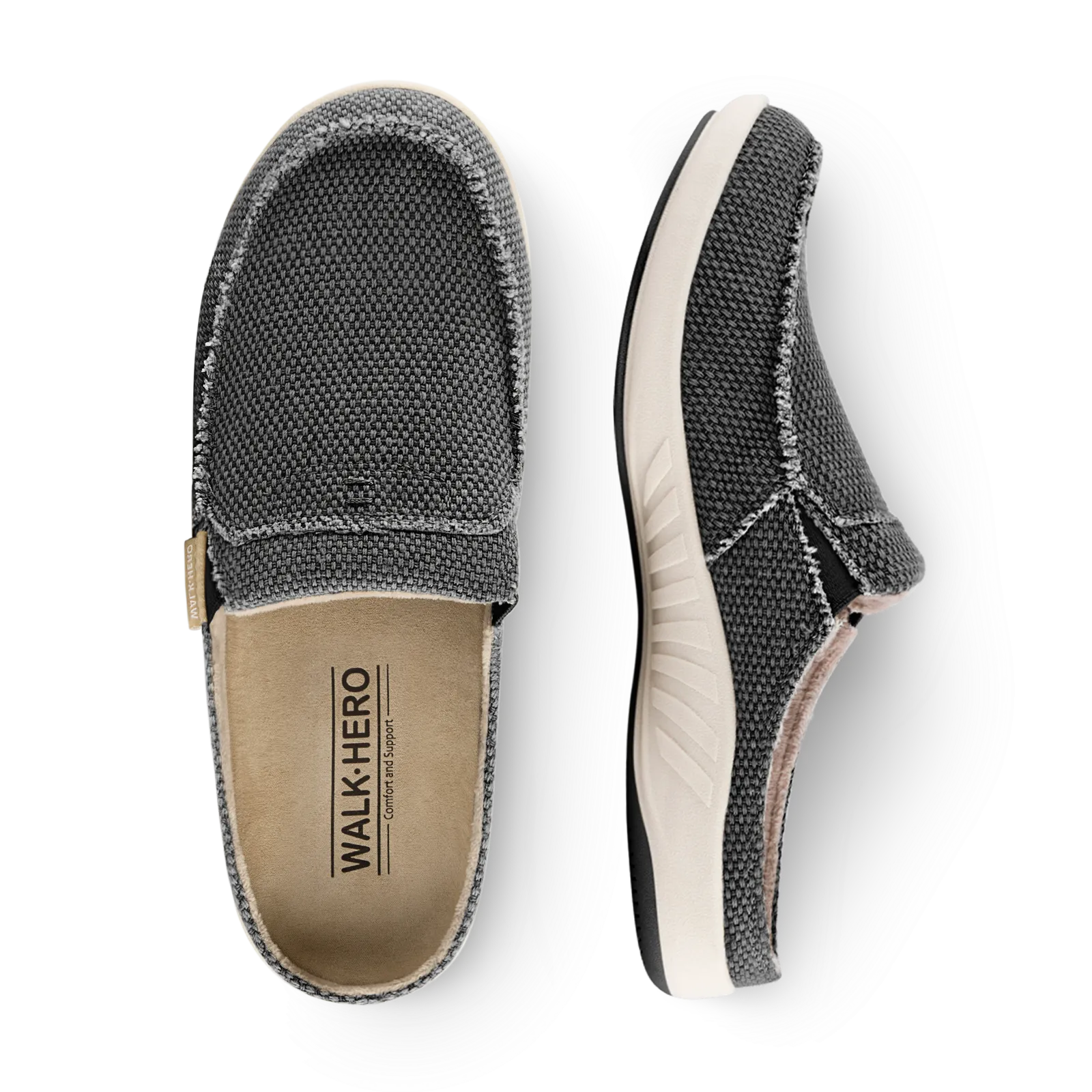 Men's Canvas Arch Support Slippers - Buy 1 Get 1 Free
