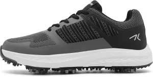Mens Golf Shoes Spiked Breathable Mesh Arch Support Size 7.5-12
