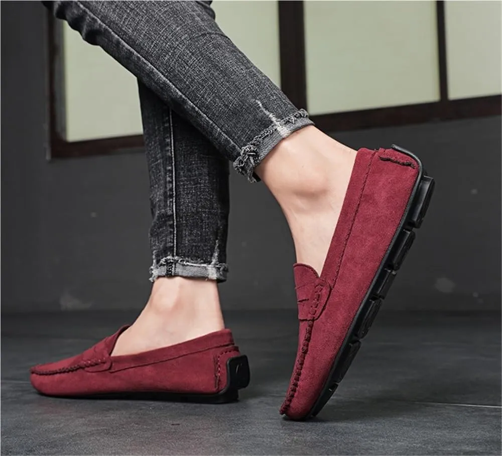 Mens Loafers Shoe Loafers Solid Colors Simple Faux Leather Anti-Slip Slip Resistant Flexible Wedding Slip-on