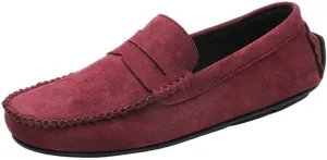 Mens Loafers Shoe Loafers Solid Colors Simple Faux Leather Anti-Slip Slip Resistant Flexible Wedding Slip-on
