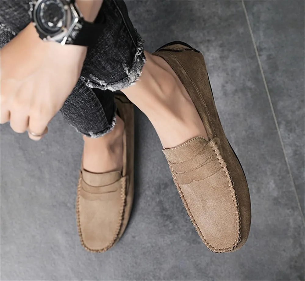 Mens Loafers Shoe Loafers Solid Colors Simple Faux Leather Anti-Slip Slip Resistant Flexible Wedding Slip-on