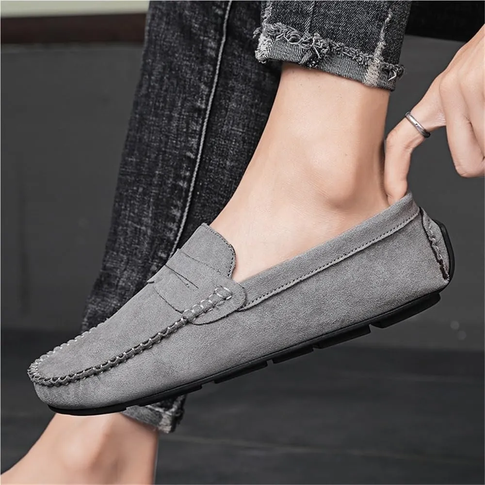 Mens Loafers Shoe Loafers Solid Colors Simple Faux Leather Anti-Slip Slip Resistant Flexible Wedding Slip-on