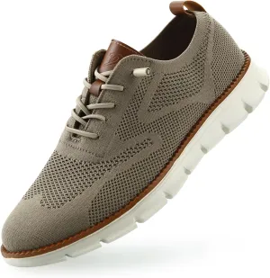 Men's Mesh Casual Sneakers Dress Oxfords Business Versatile Walking Tennis Shoes