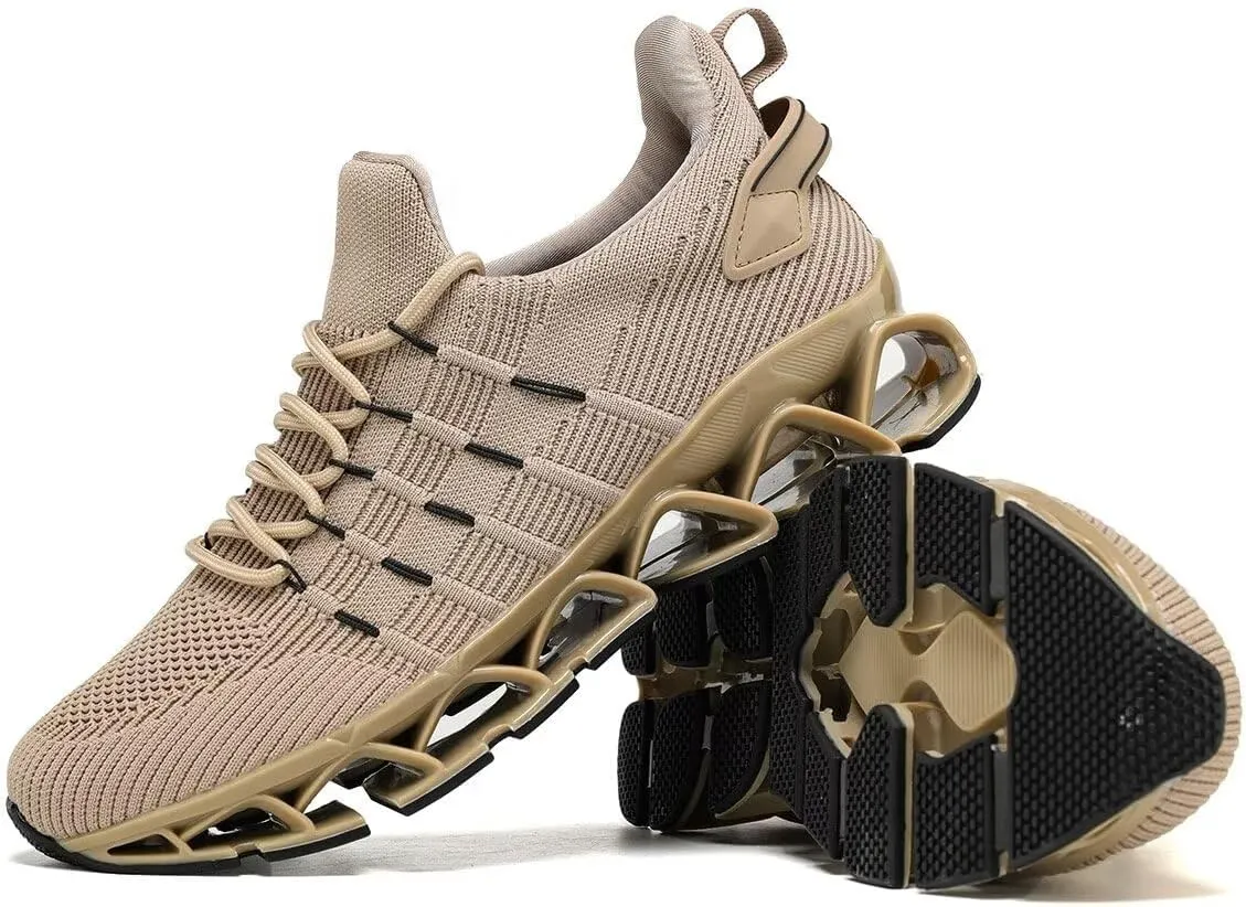 Mens Running Shoes Mesh Breathable Trail Runners Fashion Sport Blade Walking Tennis Sneakers