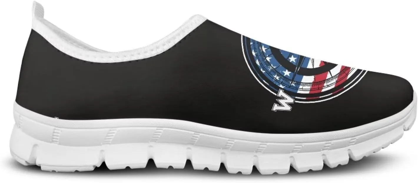 Mens Slip-on Walking Shoes Casual Lightweight Workout Sneakers Breathable Mesh Loafers Comfortable Flat SizeUS 5-14