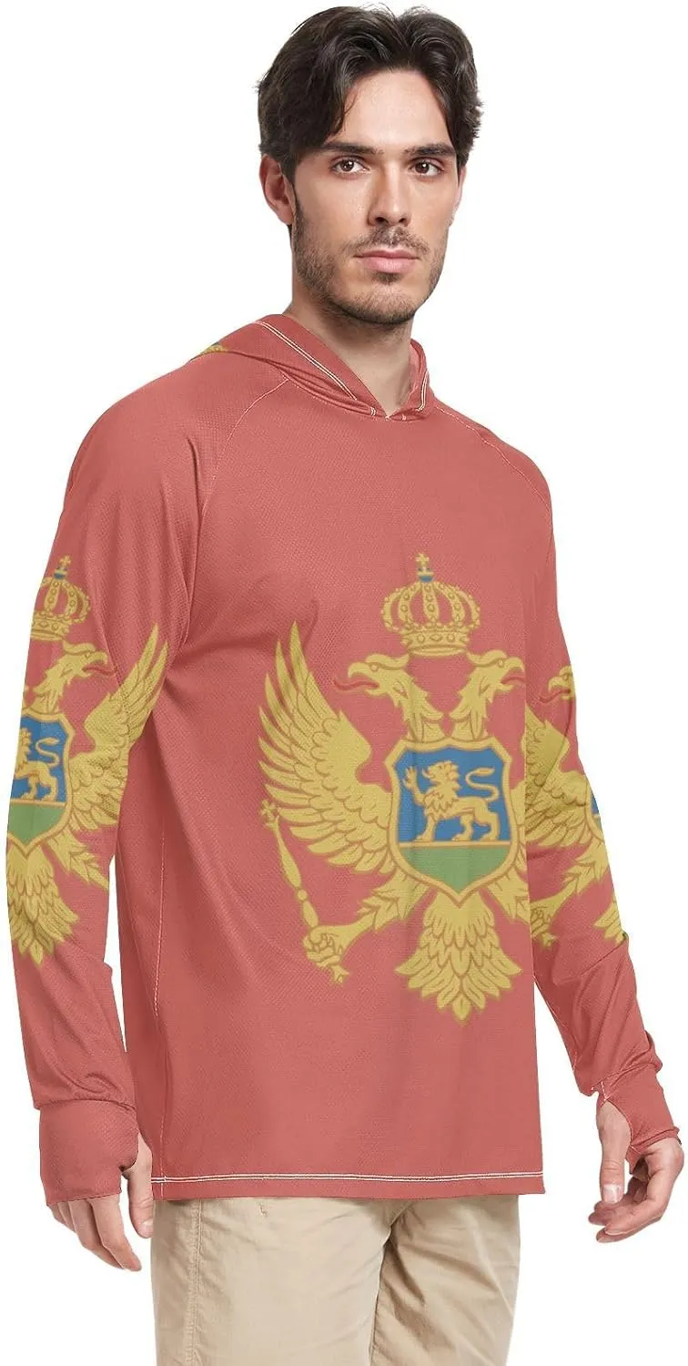 Men's Sun Shirts UPF 50  Sun Protection Hoodie SPF Jacket with Long Sleeves UV Protection Shirt Outdoor Hiking