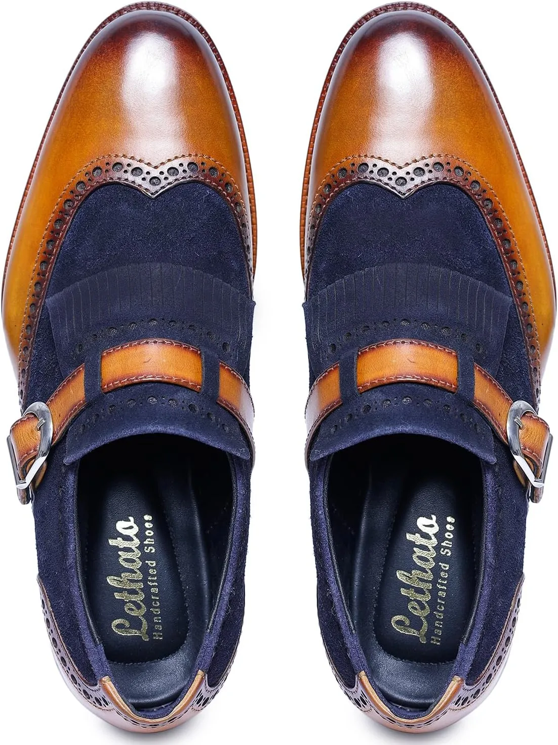 Men's Wingtip Brogue Kiltie Monk Strap Loafer Dress Shoes