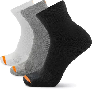 Merrell Men's and Women's Cushioned Cotton Socks-3 Pair Pack-Unisex Breathable Mesh Comfort Zones