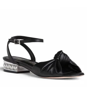 Mina Flat Leather Sandal
