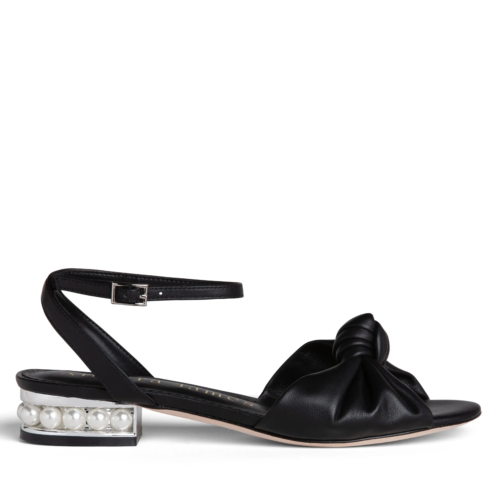 Mina Flat Leather Sandal