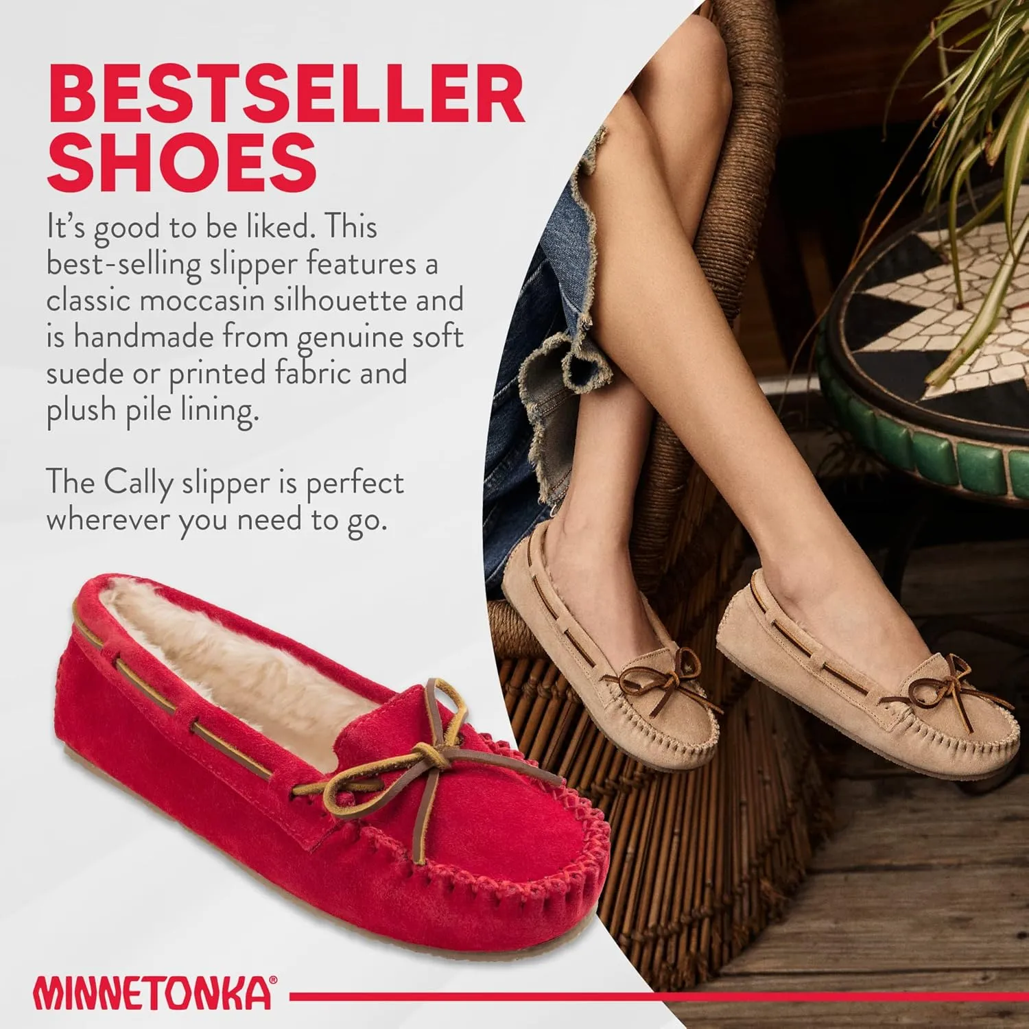 Minnetonka Women's Cally Moccasin Slipper