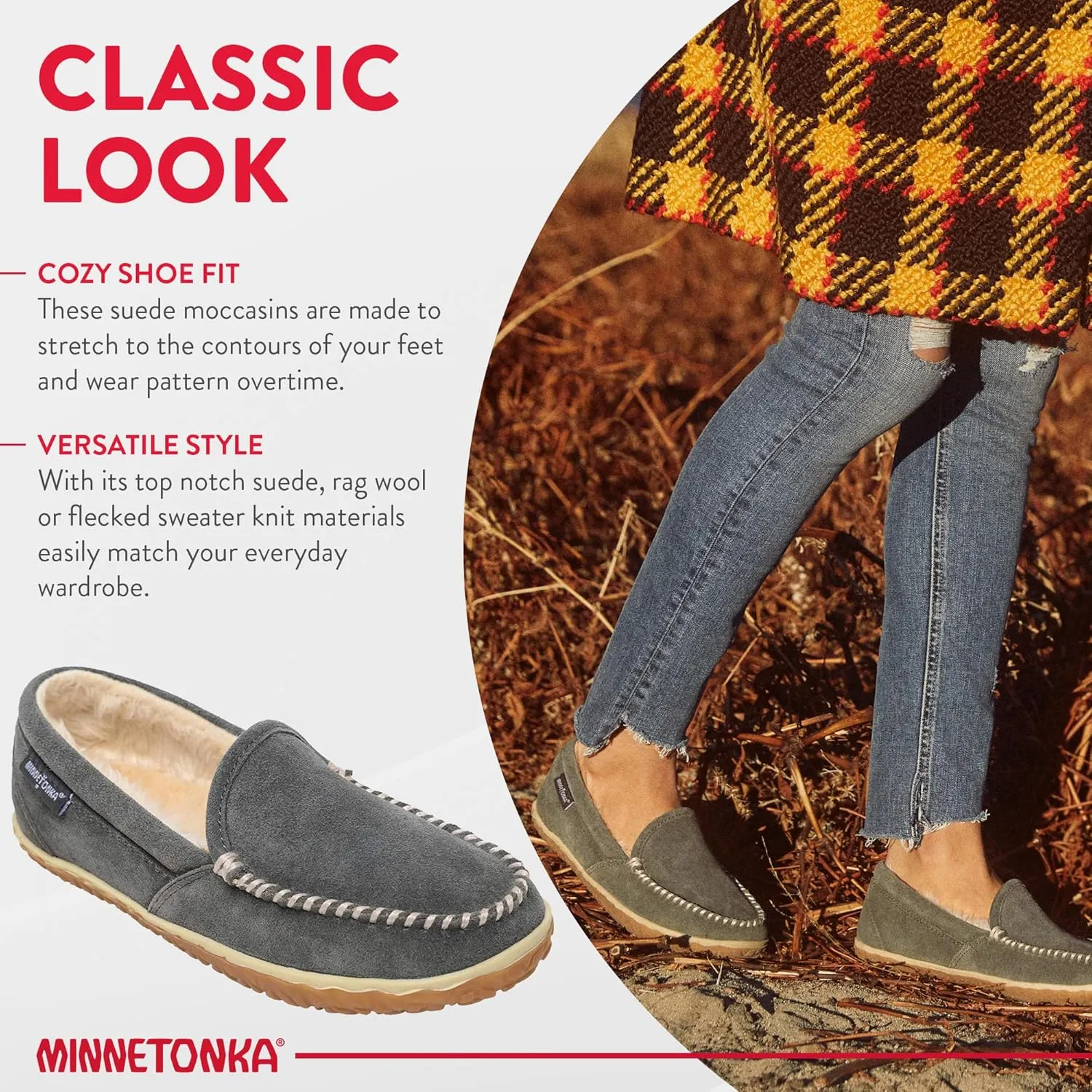 Minnetonka Womens Tempe Moccasins