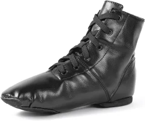 missfiona Jazz Shoes for Woman Canvas Dance Boots Split Sole Ballroom Dancing Flat