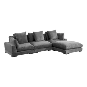 Moe's Home Collection Tumble Grey Lounge Modular Sectional