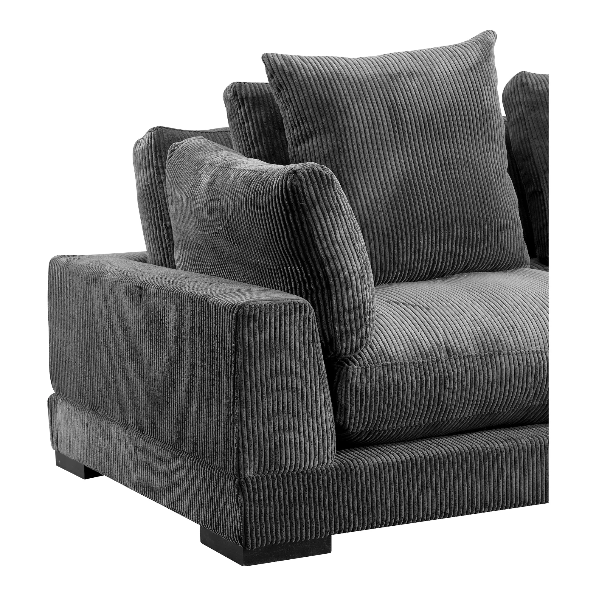Moe's Home Collection Tumble Grey Lounge Modular Sectional