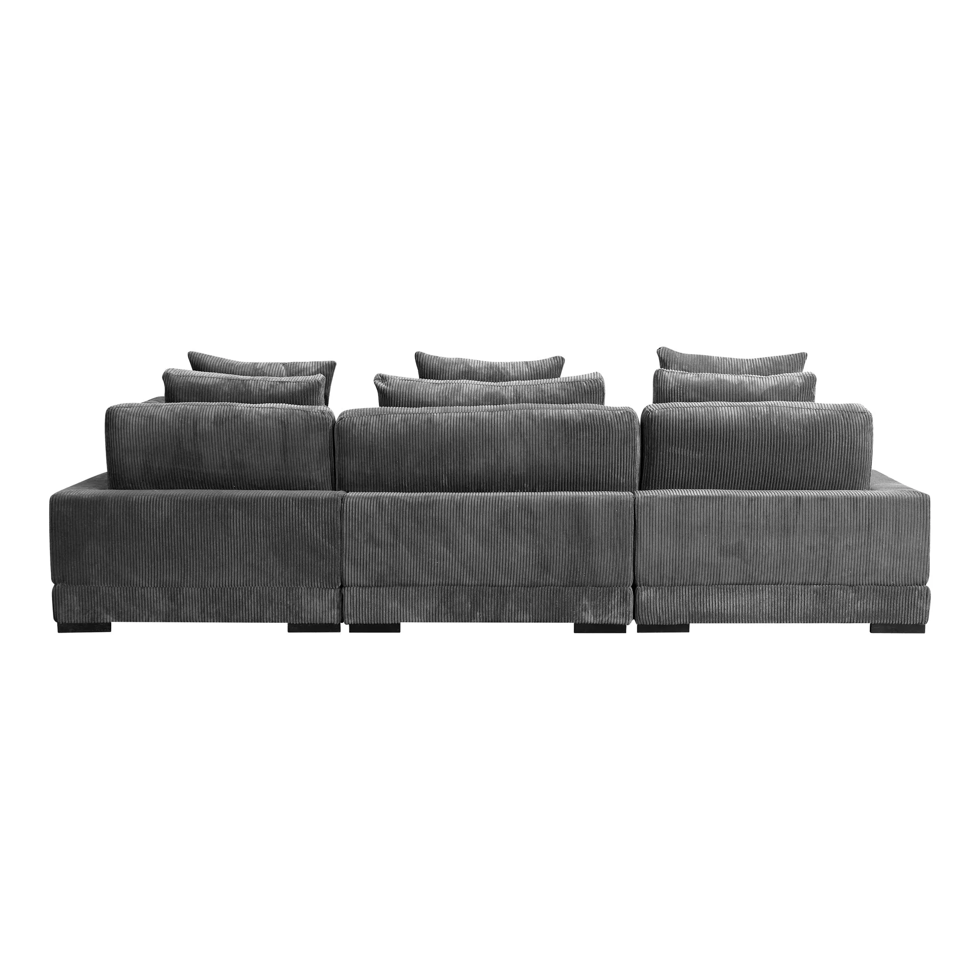 Moe's Home Collection Tumble Grey Lounge Modular Sectional