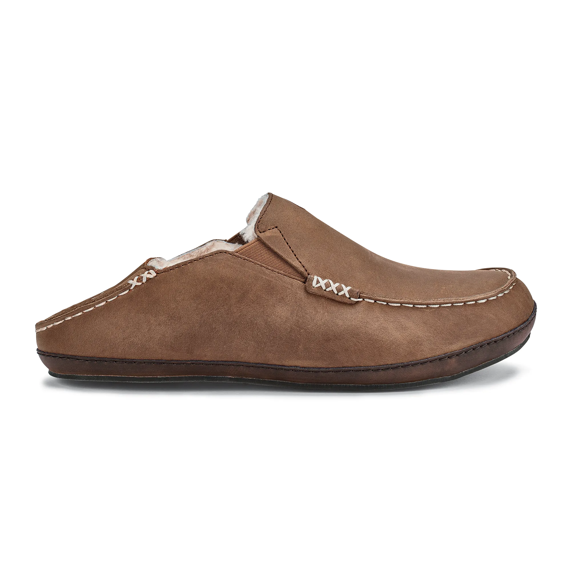 Moloā Slipper - Toffee / Dark Wood